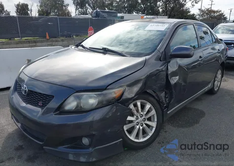 2009 Toyota Corolla S z USA, uszkodzony, nr VIN 2T1BU40E69C186047